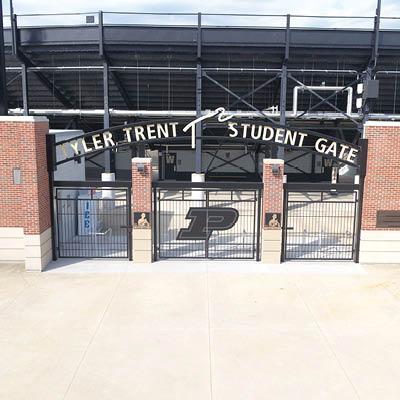 Ross-Ade Stadium’s Tyler Trent Student Gate 