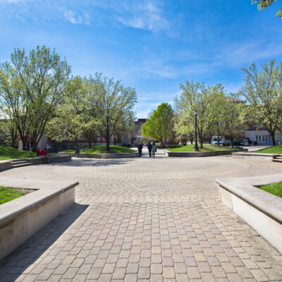 concrete walkway park